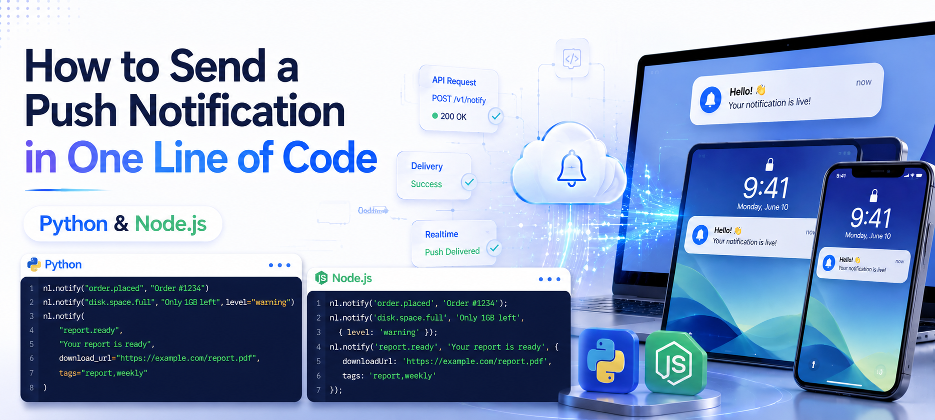 How to Send a Push Notification in One Line of Code (Python & Node.js)